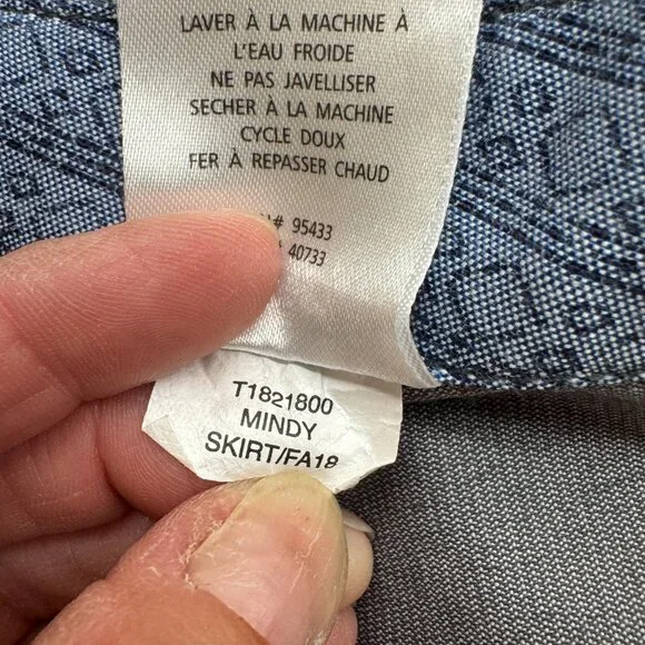 Toad&Co Mindy Button Front Skirt in Iron Throne Grey Corduroy - Picture 10 of 12